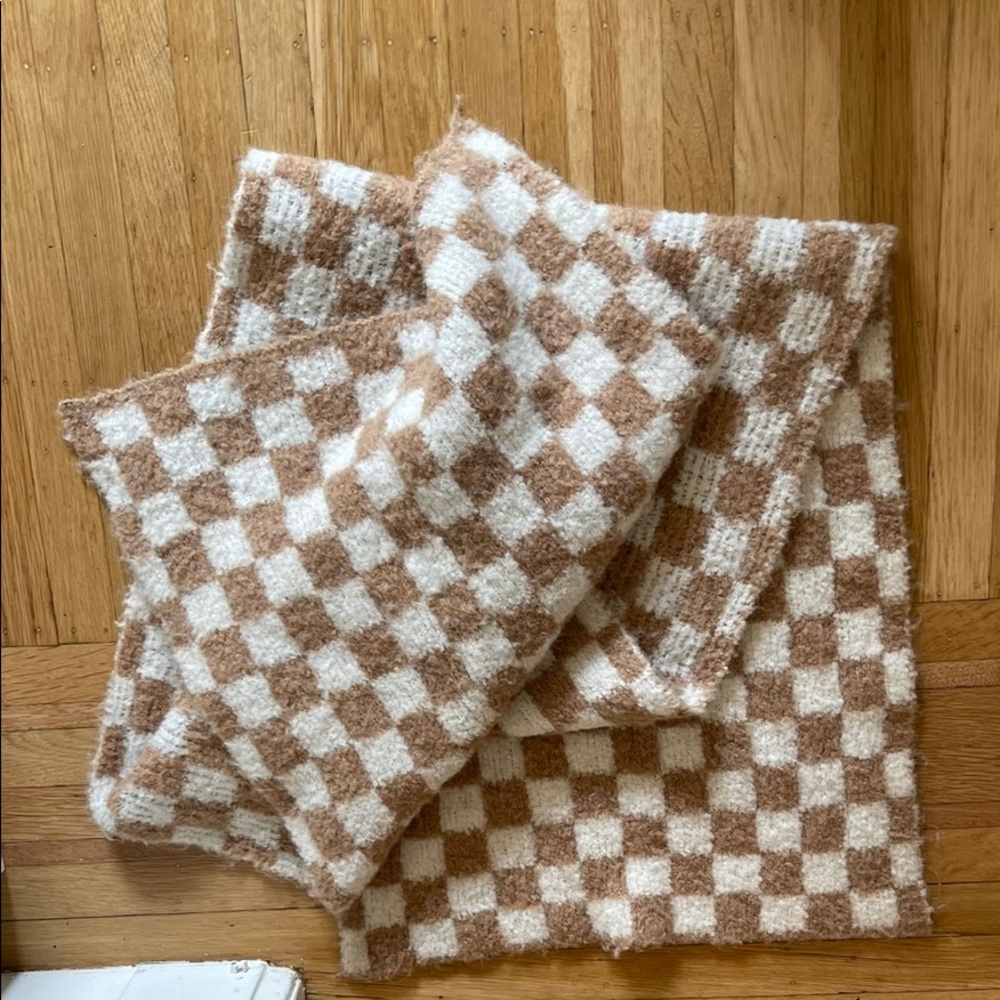 XL Checkered Free People Scarf